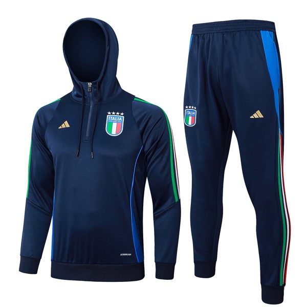 Sudadera Con Capucha Italia 2024 2025 Azul 3